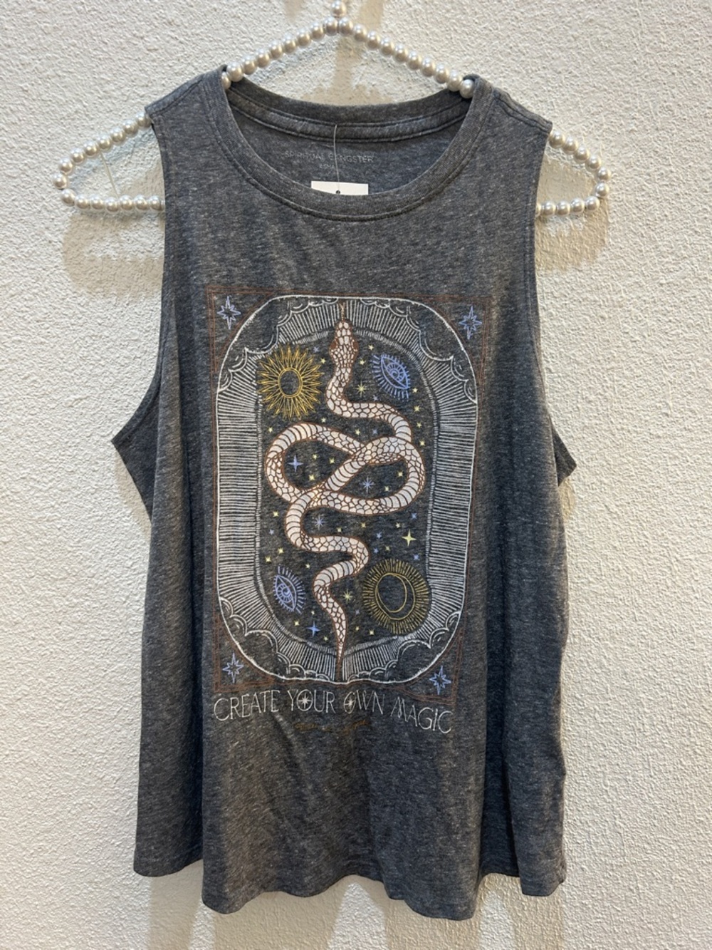 NWT SPIRITUAL GANGSTER Graphic Snake Tank Top Size XS